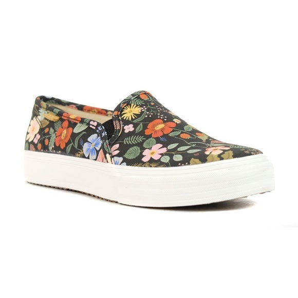 COPY - Keds X Rifle Paper Co Women's Double Decker Strawberry Fields Floral Sho… - Picture 1 of 7